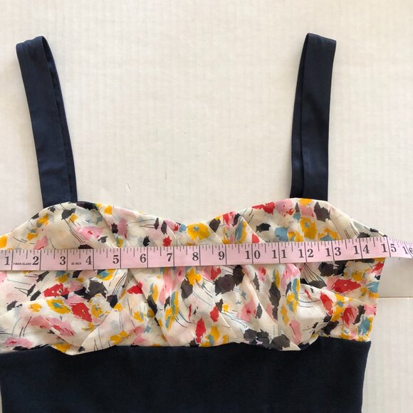 Diane Von Furstenberg Sophia Loren Women’s Navy Blue Dress Size 6 Silk Blend - Picture 10 of 15